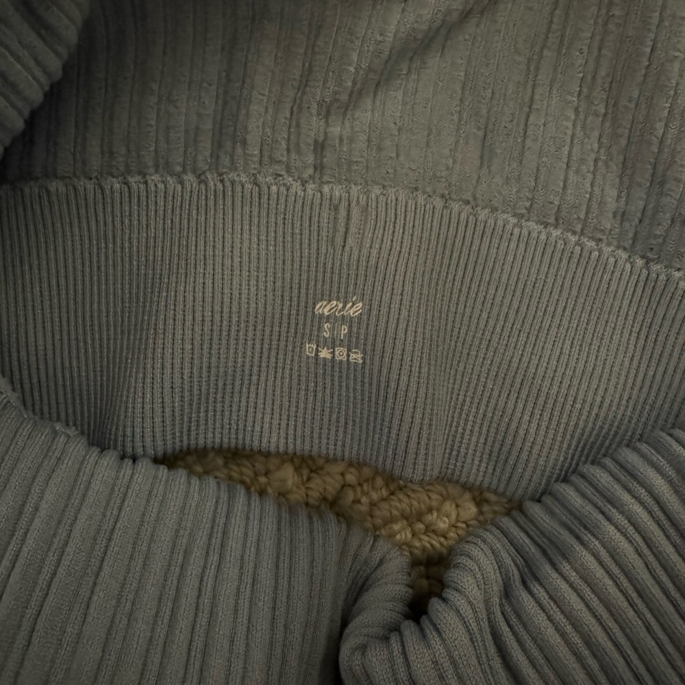 Aerie Ribbed Seamless High Neck Longline Bralette - Picture 4 of 4